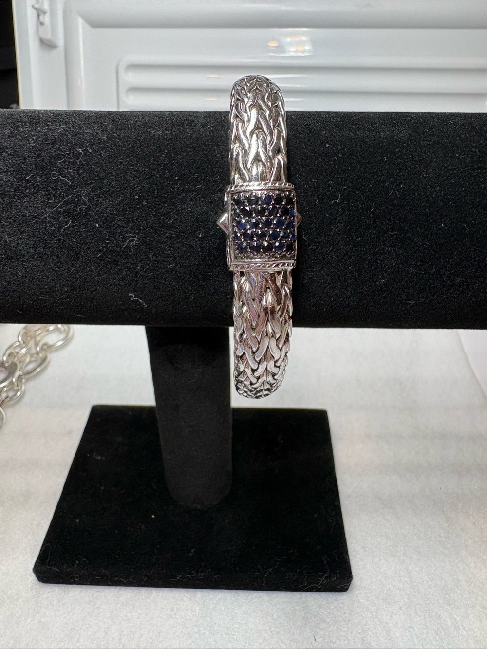 Icon Sterling and Black Sapphire Bracelet by David Yurman